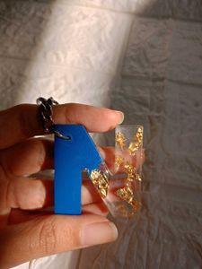 Resin N latter Keychain