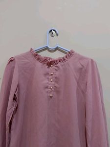 Elegant Mauve Tunic Top