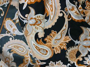Stylish Paisley Print Open Front Cardigan