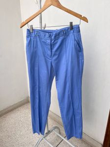 Blue Straight Leg Pants