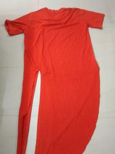 Vibrant Rust dress