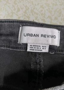 Dark Wash Flare Jeans with Slits