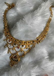 Elegant Gold Plated Necklace Set
