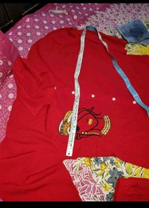 Red Kurta and tunics winter se