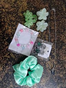 New Cute Hair & Jewelry Set