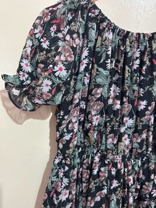 Floral Print Midi Dress