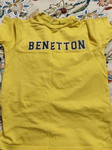 Benetton Yellow T-Shirt