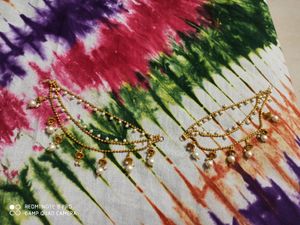 Bahubali Ear Ring Joint With Beads Design