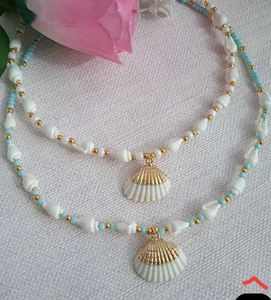 Boho Shell Necklace Set