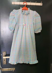 Adorable Checked Dress for Girls