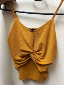 Mustard Knot Detail Cami Top