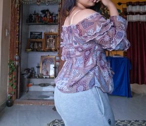 Bohemian Off-Shoulder Ruffle Top