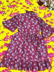 Floral Tiered Mini Dress