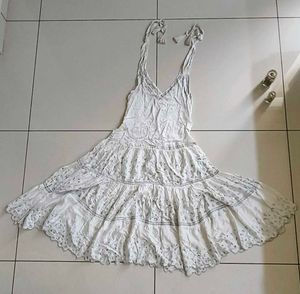 White Embroidered Sundress