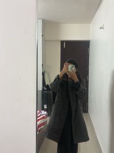 Balck n white Winter Coat