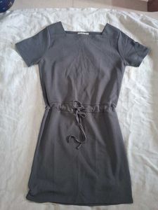 Casual Grey Short Sleeve Dress