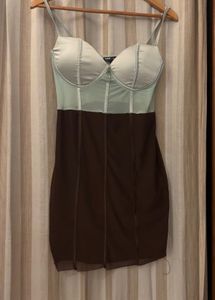 Sheer Corset Mini Dress