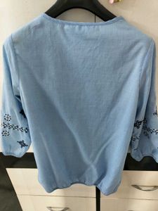 Boho Embroidered Top