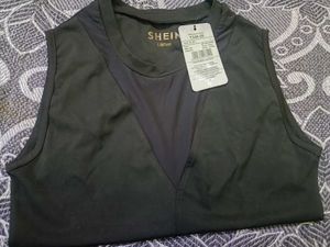 Sleek Black Shein Bodysuit