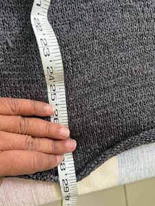 Cozy Gray Knit Sweater