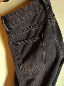 Trendy Black Wide Leg Jeans