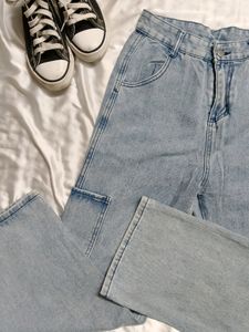 Light Wash Wide Leg Jeans