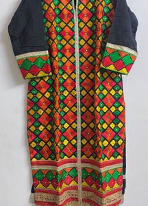 Multicoloured Embroided Kurta