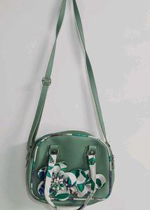 Cute Green Floral sling Bag