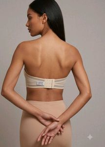 Strapless Beige push up Bra(32D)