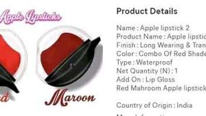 Combo set of stylish Lipstick In Red/Maroon Colour