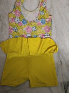 Cute Floral Swimsuit for Girls