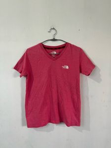 The north face pink t shirt