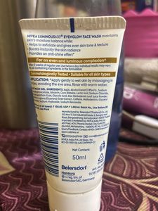 NIVEA Luminous 630 Even Glow Face Wash