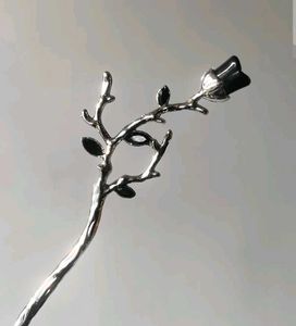 Midnight Rose Hairpin