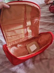 Red Quilted Pouch