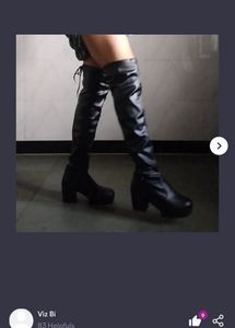 Black Above Knee Boots