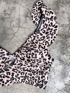 Leopard Print Bikini Top