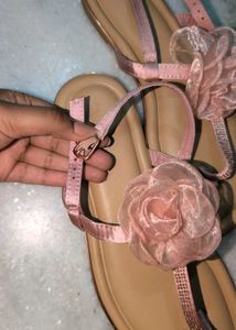 Primark Pink Floral Embellished Sandals