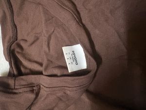 Chic Off-Shoulder Brown Top
