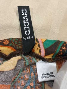 h&amp;m Vibrant Paisley Print Bell Sleeve Top
