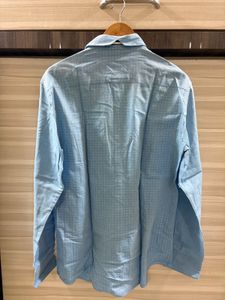 Men's Light Blue Printed Shirt