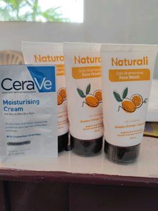 3x Naturali Face Wash & CeraVe Moisturising Cream