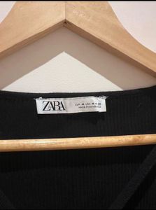 Black Cut-out Knit Top