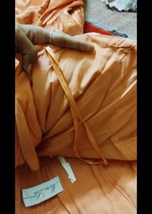 Designer Mari Lee Imported Peach Embellished Gown