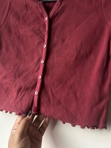 ✨ Chic Berry Ribbed Top ✨