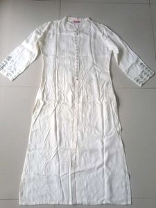 Span Elegant White Kurta for Women