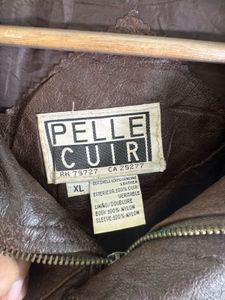 Vintage Brown Leather Jacket