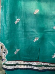 Green Embellished Saree