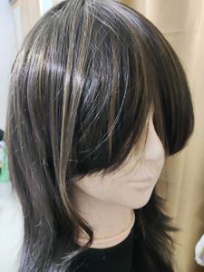 Layered Brown Wig with Bangs