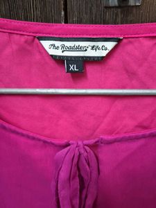 Chic Pink Tiered Blouse